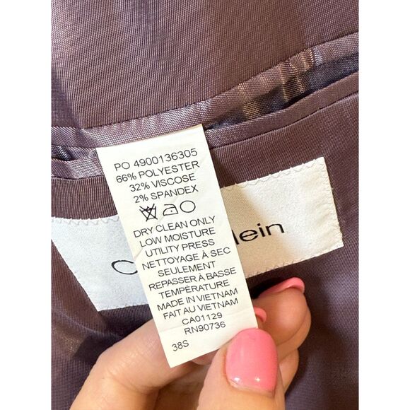 Calvin Klein Blazer Mariano Men's Size 38S Raspberry Woven Slim Casual Event - Picture 3 of 9